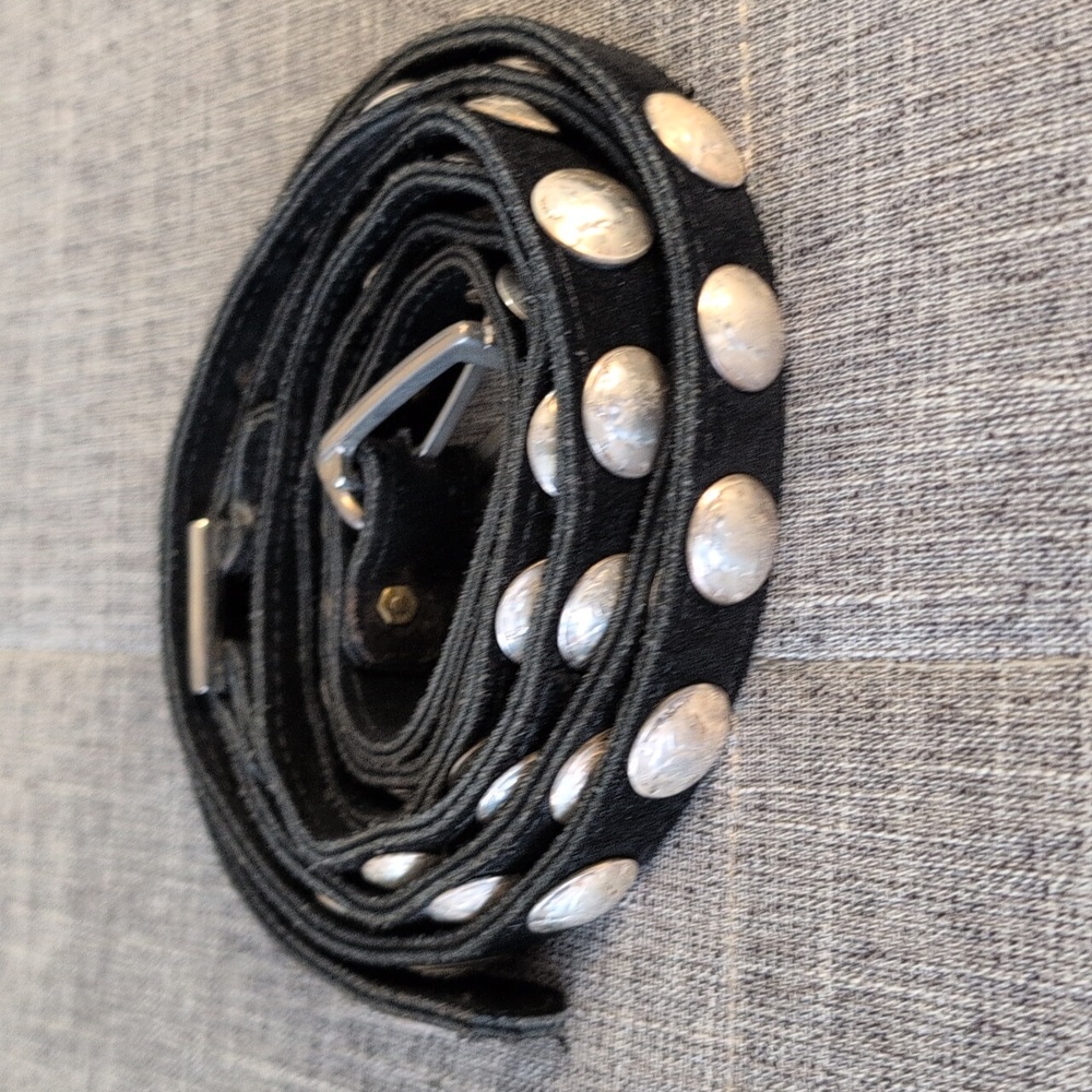 Silver and Black Buttoned Women's Accessory
